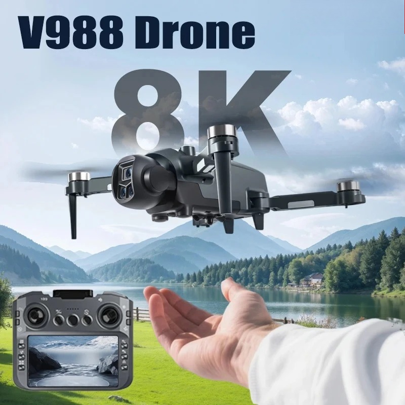Drone Surveying - Oryginalny dron V988 8K HD z