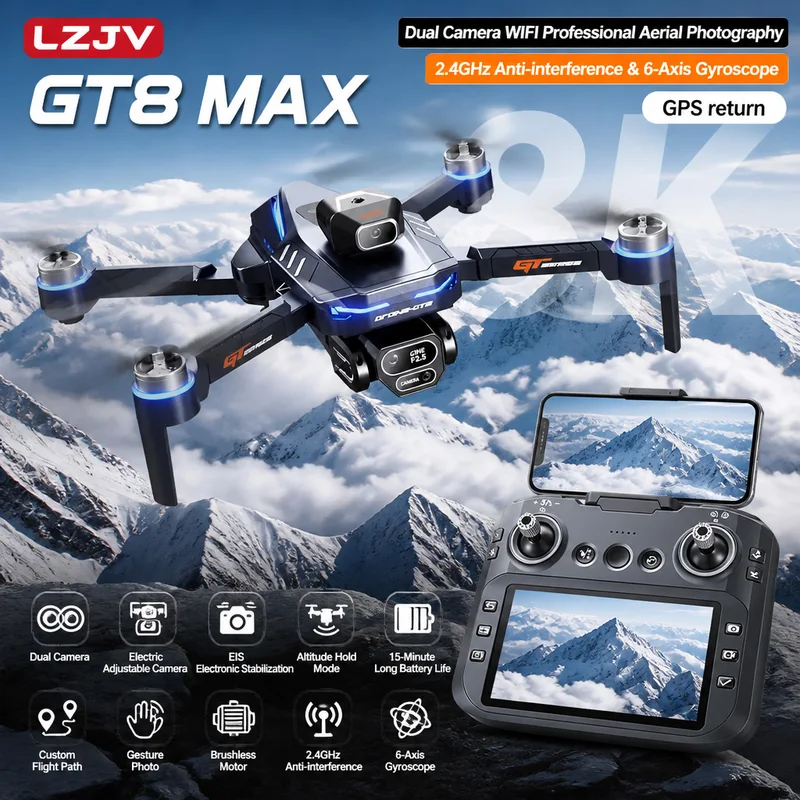 GT8 Max Składany Dron 8K HD Pr – Drone Photogrammetry recenzja i cena