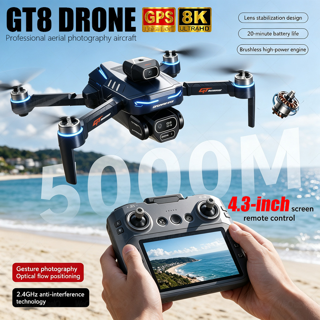 NOWY Dron GT8 HD RC 4K Profesj – Drone Photogrammetry recenzja i cena